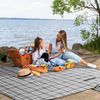 Sekey Picknickdecke Wasserdicht 200x200 cm Faltbare Campingdecke mit Tragegriff Grau Bild 3