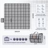 Sekey Picknickdecke Wasserdicht 200x200 cm Faltbare Campingdecke mit Tragegriff Grau Bild 2