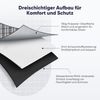 Sekey Picknickdecke Wasserdicht 200x200 cm Faltbare Campingdecke mit Tragegriff Grau Bild 5
