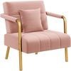 Yaheetech Sofa 1/2-Sitzer Polstersofa, Loungesessel mit Lendenkissen Einzelsofa Loveseat für Wohnzimmer Bild 4