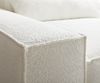 Wohnlandschaft Sirpio XL 360x260 cm Bouclé Creme-Weiß Recamiere variabel Bild 4