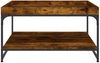 vidaXL Couchtisch Räuchereiche 80x80x45 cm Holzwerkstoff und Eisen 832815 Bild 4