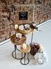 Home Styling Collection, 3x Tisch aus natürlichem Teakholz - rund, Kaffee, Design Bild 2