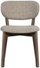 Esszimmerstuhl Udar aus Webstoff, modernes Design, Dunkelbraun, gepolstert, Holzgestell Bild 2