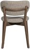 Esszimmerstuhl Udar aus Webstoff, modernes Design, Dunkelbraun, gepolstert, Holzgestell Bild 4