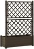 vidaXL Pflanzkübel mit Spalier 100x43x142 cm PP Mokka 313984 Bild 5