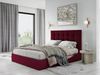 Micadoni Bett Phaedra Samt Dunkelrot 160x200 Bild 5