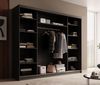 Schiebetürenschrank Schrank OSLO in Schwarz matt 250 x 215 x 58 cm Bild 3