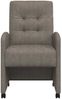 vidaXL Esszimmerstühle mit Rollen 2 pcs Grau 58 x 67 x 97 cm 42017894 Bild 4