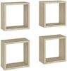 vidaXL Würfelregale 4 Stk. Sonoma-Eiche 30x15x30 cm 807008 Bild 2