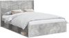 vidaXL Bettgestell mit Stauraum und Kopfteil Betongrau 135x190 cm 3413864 Bild 2