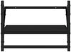vidaXL Wandregale mit Stangen 2 Stk. Schwarz 40x25x30 cm 836238 Bild 5