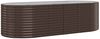 vidaXL Hochbeet Verzinkter Stahl 249x100x68 cm Braun 319065 Bild 2