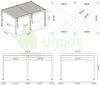 Weide E-Deluxe | elektrische Pergola mit LED | Voll Aluminium | 3,6 x 5,3 M | motorisiertes Lamellendach weiß Bild 5