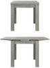 Esstisch ausziehbar beton 80 x 78 x 60 cm Monzi 0560 80x60 Bild 3