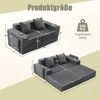 2-Sitzer Sofa B 162 x T 78 x H 66 cm aus Cord, modular kombinierbar Bild 5