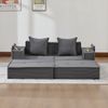 2-Sitzer Sofa B 162 x T 78 x H 66 cm aus Cord, modular kombinierbar Bild 2