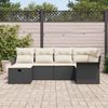 vidaXL Gartensofa-set mit Kissen mit Speicher 6 pcs Poly Rattan 3360208 Bild 3