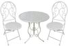 HTI-Line Balkonset Tischgruppe Lani Weiß, (Set, 3-tlg, 1x Tisch, 2x Stühle), Sitzgruppe Metall Garten nostalgisch Bild 5