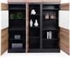 Highboard Colditz / Corte, Holzwerkstoff, Grau, Holzfarben, 167 x 164 x 40 cm Bild 3