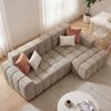 3-Sitzer Ecksofa B 250 x T 150 x H 65 cm aus Velours, modular Bild 3