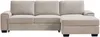Vente-unique - EMBAPO Sofa Stoff Beige - B 153 cm x H 85 cm x L 260 cm Bild 4