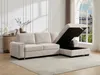 Vente-unique - EMBAPO Sofa Stoff Beige - B 153 cm x H 85 cm x L 260 cm Bild 2