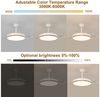 Riserva LED Kronleuchter LED-Deckenventilator,36W,inklusive Fernbedienung und Beleuchtung,weiß, LED fest integriert Bild 3