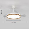 Riserva LED Kronleuchter LED-Deckenventilator,36W,inklusive Fernbedienung und Beleuchtung,weiß, LED fest integriert Bild 4