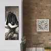 Queence Garderobe – "Félicité" Druck auf hochwertigem Arcylglas inkl. Edelstahlhaken und Aufhängung, Format: 50x120cm Bild 2