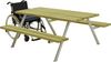 Plus Picknicktisch Alpha Stahl-Holz 177 x 185 x 73 cm natur Bild 2