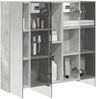 vidaXL Badezimmerspiegelschrank Beton Grau 70 x 14,5 x 70 cm 889090 Bild 3