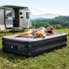 LALAHO Luftmatratze mit eingebauter Pumpe,Isomatte Camping Outdoor,190 x 99 x 45CM, Einzel-Luftbett, selbstaufblasend, wasserdicht, inkl. Pumpe, Tasche Bild 2