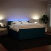 vidaXL Boxspringbett mit Matratze Blau 180x200 cm Samt 3290110 Bild 5