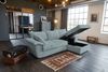 KAWOLA Sofa DAMETO Ecksofa Bettsofa Schlafsofa mit Stauraum Cord hellblau Recamiere rechts 77 x 174 x 266 cm Bild 5