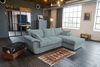 KAWOLA Sofa DAMETO Ecksofa Bettsofa Schlafsofa mit Stauraum Cord hellblau Recamiere rechts 77 x 174 x 266 cm Bild 4