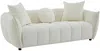 Vente-unique - GONOLON Sofa Stoff Beige - B 97 cm x H 68 cm x L 216 cm Bild 3