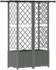 vidaXL Hochbeet mit Rankgitter und Dach Hellgrau 124 x 40 x 136 cm PP 42032596 Bild 5