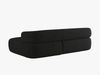 Micadoni 5-Sitzer Ecksofa Jenny Rechts Boucle Now or Never Schwarz Bild 4