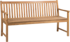 Gartenbank VIVARA 160 cm Zertifiziertes Akazienholz Heller Holzfarbton Bild 4