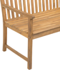 Gartenbank VIVARA 160 cm Zertifiziertes Akazienholz Heller Holzfarbton Bild 7
