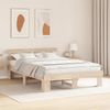 vidaXL Bettrahmen mit Kopfteil Natur 160 x 200 cm Massives Kiefernholz 872434 Bild 3