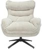 LebensWohnArt Sessel Drehbarer Loungesessel HEAVEN champagner-beige Strukturstoff Bild 1