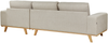 Ecksofa NORA Stoff Beige Rechtsseitig Bild 5
