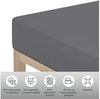 OTTO home Spannbettlaken Cremona, BASIC und PREMIUM Qualität, mit Elasthan, Baumwolle, Jersey (180 g/m), Gummizug: rundum, (1 Stück), Jersey Bettlaken ab Größe 90x200 cm, Strapazierfähig und langlebig Bild 4