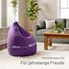 Green Bean® Sitzsack mit Rückenlehne 60x60x90cm - Indoor Sitzkissen 220L Füllung Kuschelig Waschbar - Lila Bild 3