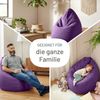 Green Bean® Sitzsack mit Rückenlehne 60x60x90cm - Indoor Sitzkissen 220L Füllung Kuschelig Waschbar - Lila Bild 4