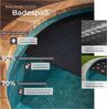 tectake Pool-Abdeckplane Solarfolie Poolabdeckung - leichte, strapazierfähige Schutzfolie (Poolabdeckung, in schwarz), fördert schnelle Wassererwärmung und reduziert Verdunstung Bild 3