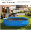 tectake Pool-Abdeckplane Solarfolie Poolabdeckung - leichte, strapazierfähige Schutzfolie (Poolabdeckung, in schwarz), fördert schnelle Wassererwärmung und reduziert Verdunstung Bild 4