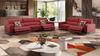 Sofanella 3-Sitzer MARA Leder Sofa Sofagarnitur in Rot M: 232 Breite x 101 Tiefe Bild 5
